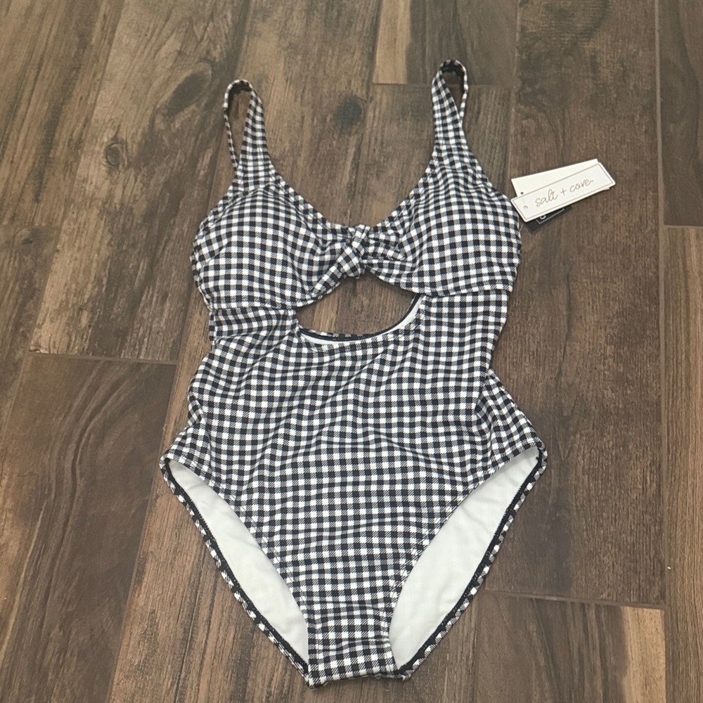 NET salt & cove Swim Gingham One-Piece Swimsuit